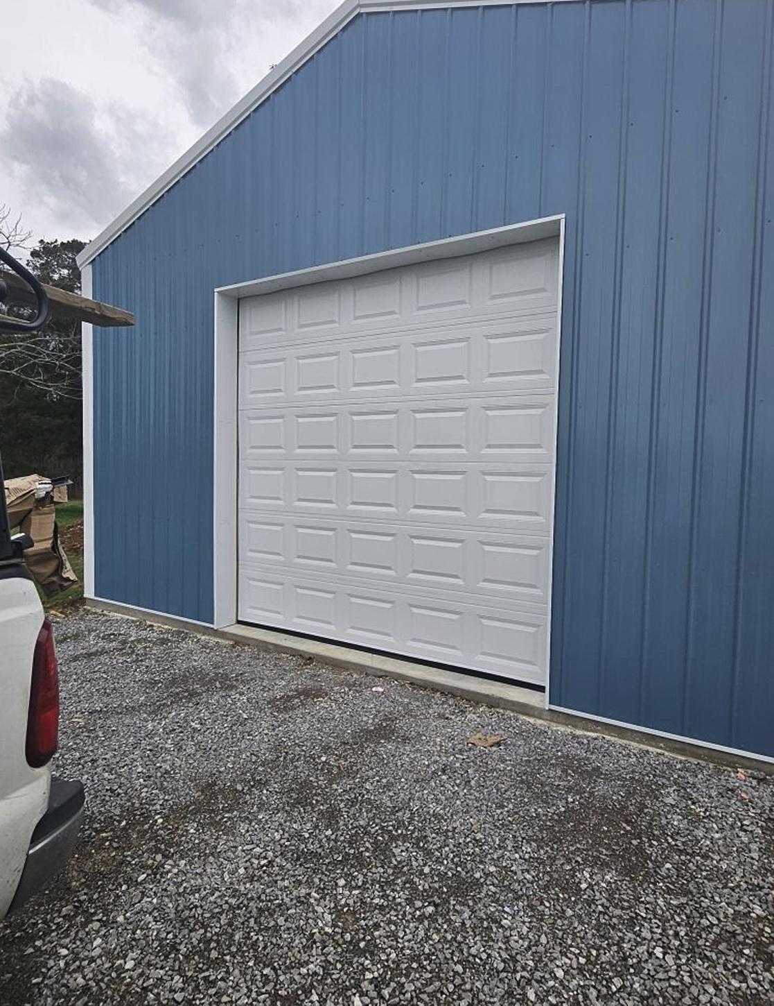 New carriage-style door in Fredericksburg